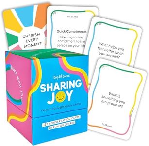 Big Life Journal Sharing Joy Family Conversation Cards - 150 Cards That Bring Families Closer Together, Put Down The Phones & Connect with Family, Meaningful Talk, Great for Dinner Table, Road Trips