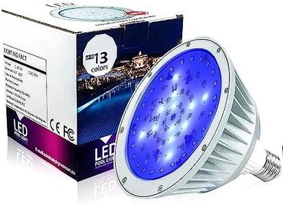 LifSunLit LED Pool Light Bulb for Inground Pool, IP65 Waterproof,120VAC 40W,Led Pool Light, Pool Light,E26 Replacement for Pentair and Hayward Pool Light Fixture.