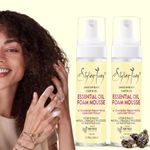 JANCOM Hair Mousse For Curly Wavy Hair Wavy Hair Mousse | Hair Styling Mousse for Men and Women Jamaican Black Castor Oil Mousse Long Lasting Mousse for Style & Shine No Frizz or Fraying - (258 ml)