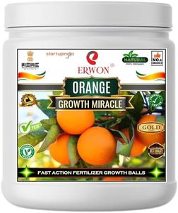 Erwon® Orange GROWTH MIRACLE Fertilizer, Fast Action Organic Granules for rapid Growth and Heavy Flowering and Bigger Fruits. (900 gm)