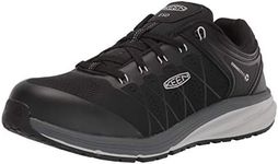 KEEN Utility Men's Vista Energy Low HeightSneakersComposite ToeESD Work Shoes, Vapor/Black, 8 Wide