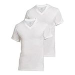 Stanfield's Men's Cotton V-Neck Undershirt (2 Pack), White, Medium