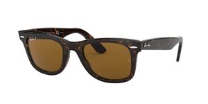 Ray-Ban Unisex Polarized Grey Lens Square Sunglasses - 0RB2140902/5750