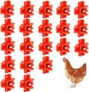 DoubleWood 20Pcs Chicken Nipples Horizontal Side Mount Poultry Water Nipple Waterer Drinker Outdoors for Chicken Ducks Quail and Other Poultry (20)