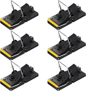 Trisiki Mouse Trap Set – 6 Pack Reusable Rodent Snap Traps