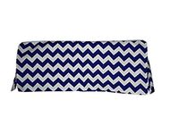 BabyDoll Chevron Crib Dust Ruffle, Navy