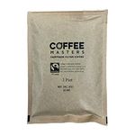 Coffee Masters Fairtrade Ground Coffee - 50 Coffee Sachets x 3 pints - Bonus 50 Coffee Filters - Made From 100% Arabica Coffee Beans - Coffee Sachets Bulk Perfect for Coffee Filter Machine