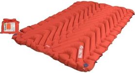 Klymit Unisex's Insulated Double V Sleeping Pad, Red-2020, One Size, Red