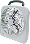 RoadPro RP8000 10" Indoor/Outdoor Dual Power Fan Gray