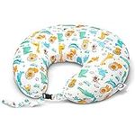 Bamibi Nursing Pillow for Breastfeeding with Adjustable Clasp, Multi-Use Breastfeeding Pillow, Cozy Breast Feeding Pillows for Babies, Cover 100% Cotton, Filling 100% Polyester (Animals Design)