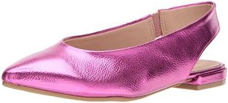 Chinese Laundry Women's Gracias Ballet Flat, hot Pink/Metallic, 7 M US