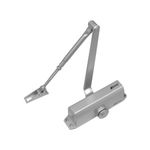Ozone Rack and Pinion Overhead Door Closer with Adjustable Closing Force EN 3 | Weight Capacity: Up to 60 kg | Silver Finish (Standard 60)