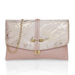 Lavie Women's Chirpy Envelope Clutch Light Pink Ladies Purse Handbag