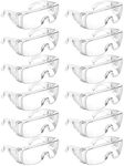 Queekay 12 Pairs Safety Glasses Cle