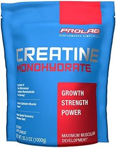 ProLab Nutrition Creatine Monohydrate Micronized Powder 1000G, Pure Creatine for Muscle Strength, Power & Endurance, Fast Absorbing, Unflavored, 5000mg Per Serv (5g) (200 Servings)