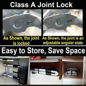 12.5FT Telescoping Aluminum Ladder – Lightweight Extendable Step Ladder