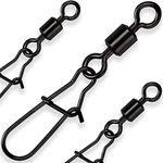 VeaYook Fishing Swivels Black Snap-2