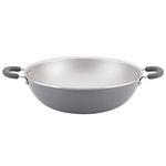 Rachael Ray Create Delicious Nonstick Wok/Stir Fry Pan, 14.25 Inch, Gray Shimmer