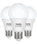 Vanke E27 Screw LED Bulb, 9 Watts (60W Equivalent) Cool White 6000K, ES Large Screw in Light Bulbs, 806 Lumen, Pack of 3, Non-Dimmable