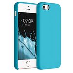 kwmobile Case Compatible with Apple iPhone SE (1.Gen 2016) / iPhone 5 / iPhone 5S Case - TPU Silicone Phone Cover with Soft Finish - Ocean Blue