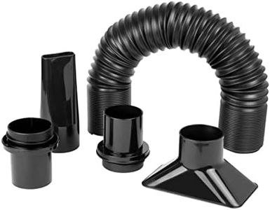 POWERTEC 70208 Dust Collection Flexible Hose Kit, 2-1/4", Black