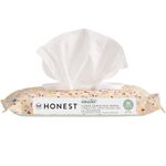 The Honest Company Clean Conscious Unscented Wipes | Over 99% Water, Compostable, Plant-Based, Baby Wipes | Hypoallergenic for Sensitive Skin, EWG Verified | Terrazzo, 36 Count