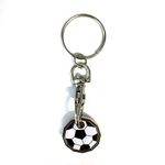 UK Phoenix Shopping Trolley Token 12 Sided New £1 Coin Key Ring Shape Locker Shop Market Supermarket Pound Coin Keychain Hook Reusable Handy Pound Token Gym Locker Troley (Football)