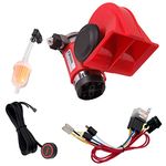 Train Horn for Truck, BANHAO Air Horn for Motorcycle Cars, 150db Sound Car Horn Kit 12V Super Loud Electric Horn (Horn with Relay and Button)