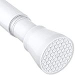 White Tension Curtain Rod for Windo