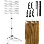 Sunnacate Braiding Hair Rack with 120 Pegs, Height Adjustable Hair Extension Holder, Braiding Rack for Hair with Hair Braiding Tools for Stylists Salon(Patent Protection)