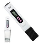 TDS Meter Digital Water Tester Quality Meter LCD Pen with 0-9990 PPM Measurement Range 2% Reading Accuracy Portable for Swimming Pools Household Tap Drinking Water Aquarium Aquaculture Hospitals