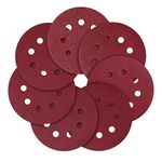 SARRAH and SONS 5 Inch Sanding Discs, 8 Holes - 40 60 80 120 240 320 400 600 800 1000 1200 1500 2000 3000 Grit Assorted Sandpaper, Random Orbital 125mm Sandpaper Sheets (14 Pcs 1 Pcs in Each Grit)