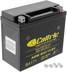 Caltric Agm Battery Compatible with Yamaha Grizzly 660 Yfm660F Yfm-660F 4Wd 2002-2008