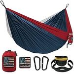 Wise Owl Outfitters Camping Hammock - Camping Essentials Camping Gear, Portable Hammock w/Tree Straps, Single or Double Hammock for Outside, Hiking, and Travel