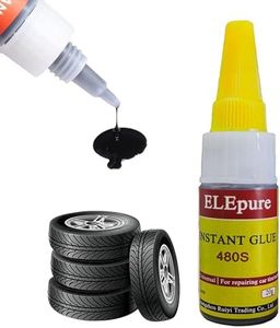 Black Tire Repair Glue Rubber Strong Adhesive Bonding for Sidewall Gash Dent Instant Super Glue for Off-Road Car Motorcycle Truck Tractor, 20g 0.7oz