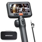 DEPSTECH 210° Articulating Endoscope Inspection Camera, 1080P HD Borescope with Light, 4.5'' IPS Screen, 6.2mm Waterproof Snake Camera for Automotive/Wall/Engine (1.5M)