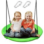 Saucer Tree Swing Seat for Kids 40 Inch Outdoor Round Tree Swing for Children