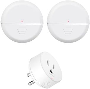 Motion Sensor Plug,Greencycle Wireless Motion Sensor Outlet with Timer Setting,PIR Sensor Plug to Auto Turn On/Off,Adjustable Detection Range,15A/1500W for Christmas Lights,Fans（2 Sensors 1 Plugs）