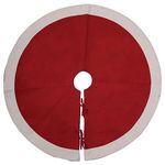 Creative Co-op Tree Skirts, Red