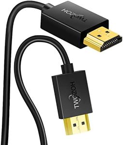 Twozoh Cavo HDMI Flessibile Sottile 0,3M, Cavi HDMI Morbido Ultra Supporto 4K&60Hz/2160P/1080P