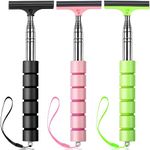 YZXODN 3 PCS Side Mirror Squeegee,Car Mirror Squeegee,Retractable Car Rearview Mirror Wiper,Portable Car Cleaning Tool for Rainy Foggy Weather,Universal Car Accessories(Black/Pink/Green)