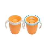 Munchkin 2 Pack Miracle 360 Baby Sippy Cup| LeakProof | 207ml | 6m+ |Orange