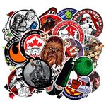 100 Pack Star War Stickers for Laptop, Cartoon Vinyl Decal Grattifi Sticker for Water Bottle Bike Motorcycle Car Bumper Notebook MacBook, Gift Choice for Kids Friends