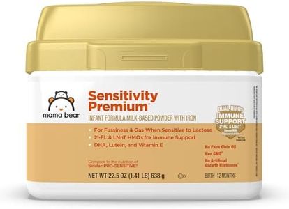 Amazon Brand - Mama Bear Sensitivity Baby Formula Powder, 2'-FL HMO, for Fussiness & Gas when Sensitive to Lactose, Non-GMO, 22.5 oz, 1.4 pound (Pack of 1)