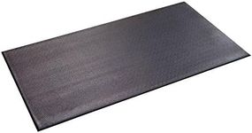 Supermats Heavy Duty Equipment Mat 20GS Made in U.S.A. for Indoor Cycles Exercise Upright Bikes and Steppers (2 Feet x 3 Feet 10 In) (24-Inch x 46-Inch) (60.96 cm x 116.84 cm) , Black
