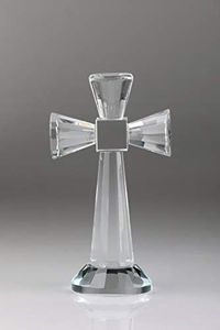 Modern Cross Decor 53.3 inches - Caring Sympathy Gift or Memorial Gifts - Wonderful Addition to Your Christian Décor - Crystal Cross in Gift Box Plane Cross