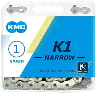KMC Narrow K1-Cadena Estrecha, Unisex, Plata, 100 Link