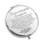 Caregiver Gift for Babysitter Gift for Daycare Provider Gifts Childminder Gift to an Amazing Caregiver Pocket Mirror Thank You gift (amazing Caregiver-M)