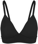 Harper Wilde Bliss Triangle Bralette – Ultra-Soft, Lightweight Bralette for Women with No Cups, No Wires, No Padding 3X Large, Black