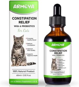 Cat Constipation Relief, Constipation Relief for Cat, Cat Laxative Constipation Relief, 100% Natural Cat Laxative with 6 Probiotics Cat Stool Softener, Promotes Digestive Health - 2 fl oz